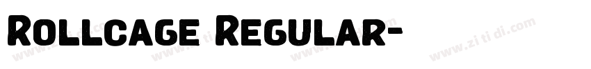 Rollcage Regular字体转换